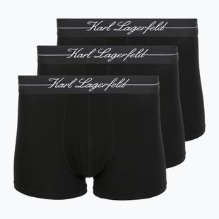 Bokserki męskie KARL LAGERFELD Hotel Karl Lyocell Trunk 3 pary black