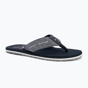 Japonki męskie Tommy Hilfiger Chambray Beach Sandal desert sky