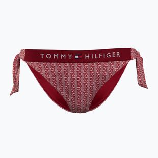 Dół od stroju kąpielowego Tommy Hilfiger Cheeky Side Tie Bikini Print floral stripe regatta red