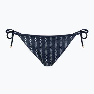 Dół od stroju kąpielowego Tommy Hilfiger Cheeky String Side Tie Print flag chain dark night navy