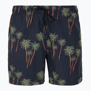 Szorty kąpielowe męskie Tommy Hilfiger Medium Drawstring Print palm tropic aop desert sky