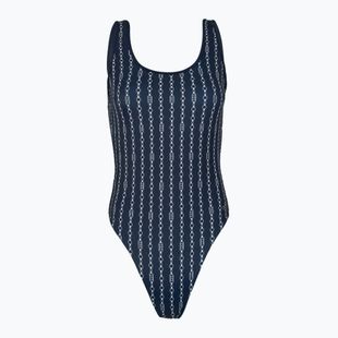 Strój kąpielowy jednoczęściowy damski Tommy Hilfiger One Piece Print (Ext) flag chain dark night navy