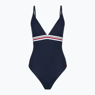 Strój kąpielowy jednoczęściowy damski Tommy Hilfiger Triangle One Piece Rp Ext dark night navy