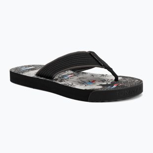 Japonki męskie Tommy Jeans Elevated Beach Sandal black