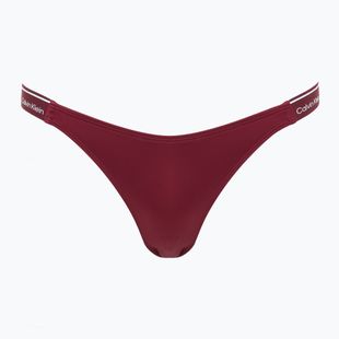 Dół od stroju kąpielowego Calvin Klein KW0KW02732 Curved Delta Bikini plum glaze