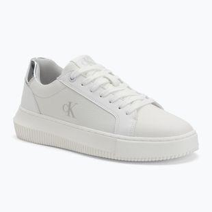 Buty damskie Calvin Klein YW0YW01769 Chunky Cupsole Low Mg bright white/silver