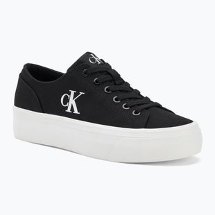 Trampki damskie Calvin Klein YW0YW01763 Vulc Flatform Low Cv MG black/bright white
