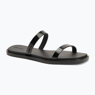 Klapki damskie Calvin Klein HW0HW02417 Double Bar Slide - Jelly black