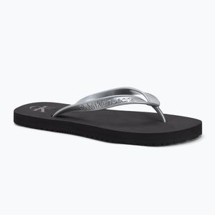 Japonki damskie Calvin Klein YW0YW01719 Beach Sandal Monologo Tpu black/silver