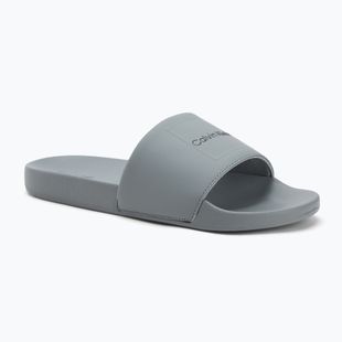 Klapki męskie Calvin Klein HM0HM01754 Pool Slide Ck Square granite road