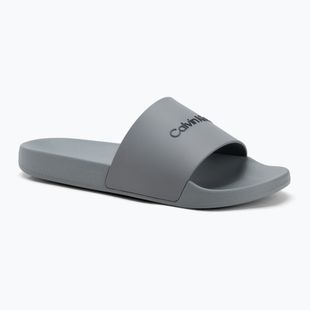 Klapki męskie Calvin Klein HM0HM00455 Pool Slide Rubber granite road