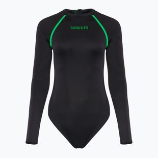 Strój kąpielowy jednoczęściowy damski Calvin Klein KW0KW02790 Intense Power Move Rashguard One Piece pvh black