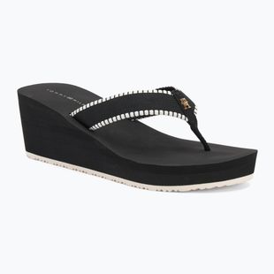 Japonki damskie Tommy Hilfiger Wedge Beach Sandal black