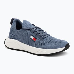 Buty męskie Tommy Jeans Runner Knitted blue moment