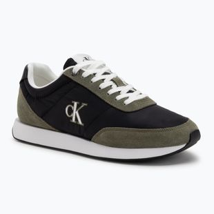 Buty męskie Calvin Klein YM0YM01361 Retro Runner Essential MIX MAT black/capers/bright white