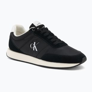 Buty męskie Calvin Klein YM0YM01361 Retro Runner Essential MIX MAT black/bright white