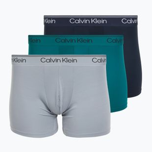 Bokserki Calvin Klein LV00NB4410 Brief 3 pary sleet/teal marine/shoreline