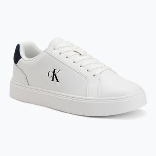 Buty męskie Calvin Klein YM0YM01435 Classic Cupsole Laceup Leather bright white/navy