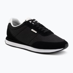 Buty męskie Calvin Klein HM0HM02140 Retro Runner Ripstop Aop black/bright white