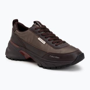 Buty damskie Calvin Klein HW0HW02999 Hike Runner Organza Met Leather bordeaux/rhubarb
