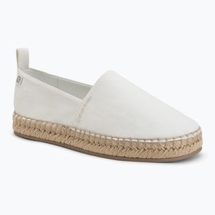 Espadryle damskie Calvin Klein HW0HW02931 Oblique Canvas off white