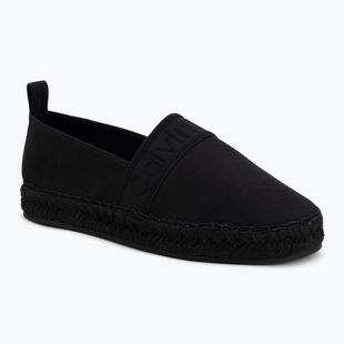 Espadryle damskie Calvin Klein HW0HW02934 Oblique Webbing triple black