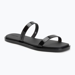 Klapki damskie Calvin Klein HW0HW02963 Jelly Doub Bar Shiny triple black
