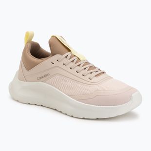 Buty damskie Calvin Klein HW0HW03023 Light Runner Sock Mesh Lycra whisper pink/lemonade/silver mink