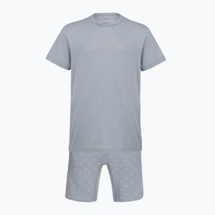 Piżama męska Calvin Klein LV00NM2900 misty grey top /diamond logo misty