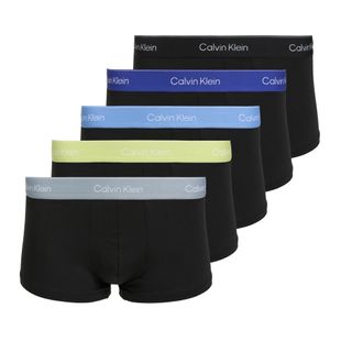 Bokserki męskie Calvin Klein LV00NB4390 Low Rise Trunk 5 par black wb/blue descent wb/green bi/kahki