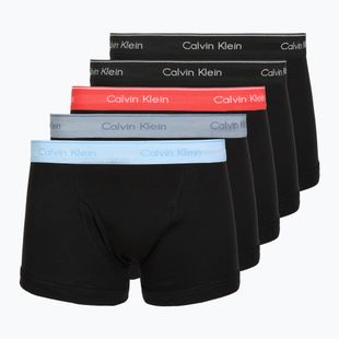 Bokserki Calvin Klein LV00NB1897 Trunk 5 par black bodies w/black/misty grey/purple