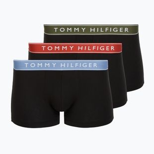Bokserki Tommy Hilfiger Trunk WB 3 pary brick blue/terra red/army green