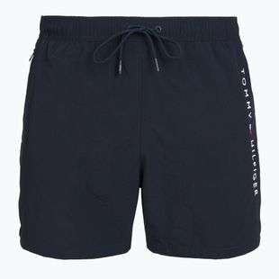 Szorty kąpielowe męskie Tommy Hilfiger Medium Drawstring Zip Pocket desert sky