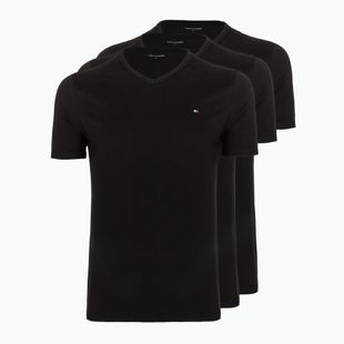 Koszulka męska Tommy Hilfiger Cotton V-Neck 3-pak black/black/black