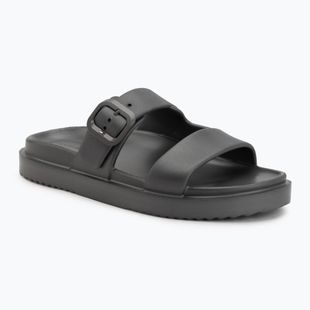 Klapki damskie Tommy Hilfiger Double Strap Sandal Pearl dark grey pearlized