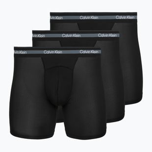 Bokserki męskie Calvin Klein LV00NB4538 Boxer Brief Long black/black/black