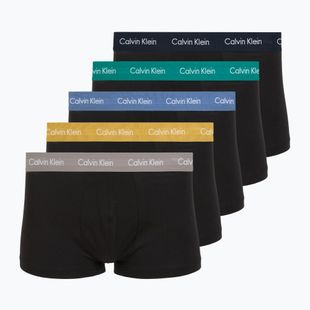 Bokserki Calvin Klein LV00NB4412 Low Rise Trunk 5 par black bodies with driftwood/moonlight