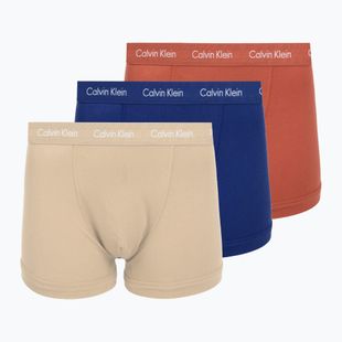 Bokserki męskie Calvin Klein 0000U2662G Trunk 3 pary sodalite blue/redwood/white peppe