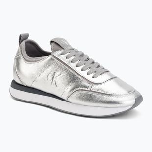 Buty damskie Calvin Klein HW0HW03287 Retro Runner Metallic silver