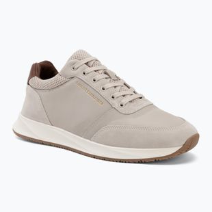 Buty męskie Tommy Hilfiger Dresy Runner Suede Mix classic stone