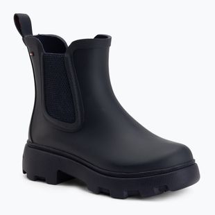 Kalosze damskie Tommy Hilfiger Rubber Flag Cleated space blue