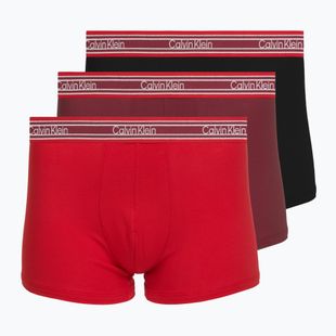 Bokserki męskie Calvin Klein LV00NB4615 Trunk black/established red/goji berry