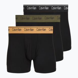 Bokserki męskie Calvin Klein LV00NB4410 Brief black w/bronze flash wb/black/oliv