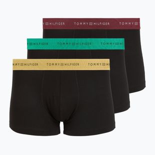 Bokserki męskie Tommy Hilfiger Trunk Metallic gold/burgundy/green
