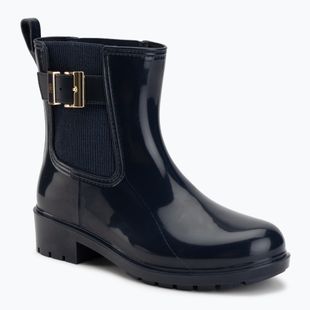 Kalosze damskie Tommy Hilfiger Buckle Glossy Ankle space blue