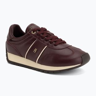 Buty damskie Tommy Hilfiger Th Premium Casual Runner oxblood