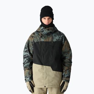 Kurtka snowboardowa męska 686 Geo cypress green hemisphere colorblock