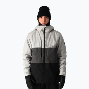 Kurtka snowboardowa męska 686 Smarty 3-in-1 Form white heather colorblock