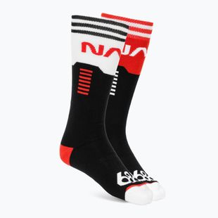 Skarpety snowboardowe męskie 686 NASA 2 pary black/red/white