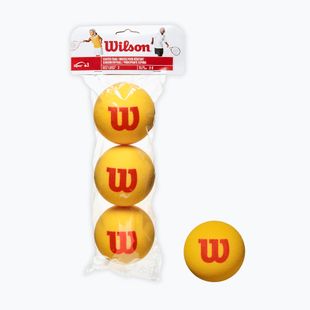 Piłki tenisowe dziecięce Wilson Starter Tour Foam 3B 3 szt. yellow red